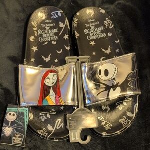 Disney Black and Silver Nightmare Before Christmas Sandals